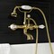 Kingston Brass AE555T7 7-Inch Wall Mount Tub Faucet with Hand Shower, Brushed Brass AE555T7 - alternate 6